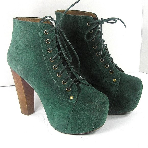 Jeffrey Campbell Green Ankle Boots - Picture 14 of 16